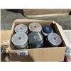 Image 1 : 28 ROLLS ASST COLOUR AND SIZE CARPET BINDING