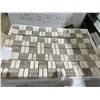 Image 1 : MOSAIC BACKSPLASH ACCENT - EACH STRIP 2"X12" X 20 PCS BOX X 2 BOXES - COVERAGE APPROX 20LF EACH