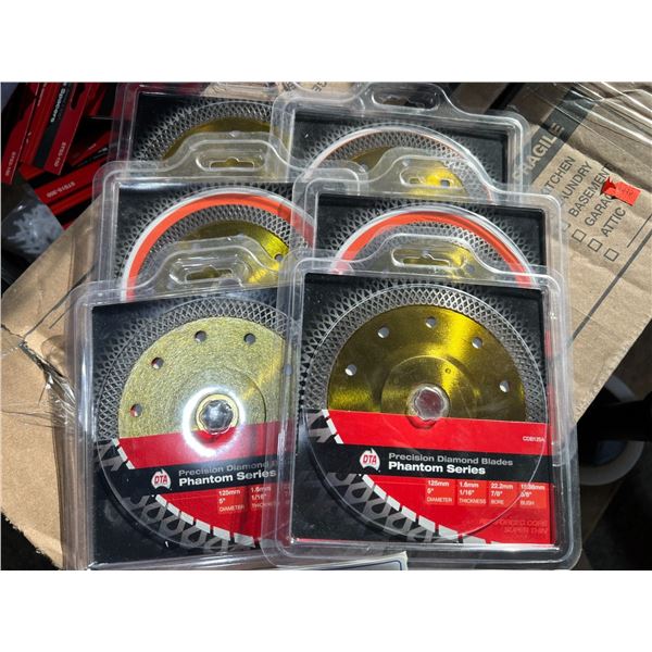 6 X DTA 5  PHANTOM SERIES PRECISION DIAMOND BLADES MODEL CDB125A