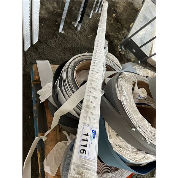 SCHLUTER TILE EDGE METAL MOLDING  WHITE  APPROX 20 PCS X 8'