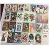 Image 2 : Santa Claus Holiday Greeting Christmas Postcards 65