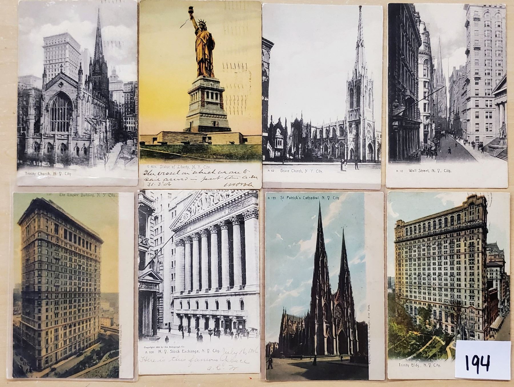 Rotograph Example New York City Rotograph Postcards 26 Total