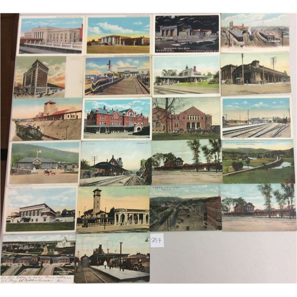 Railroad Train & Stations 120+ Postcards