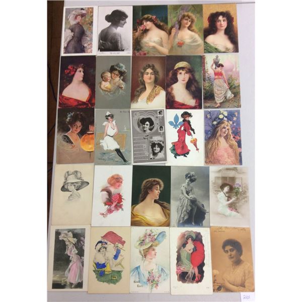 Pretty Lady Postcards Approx. 100