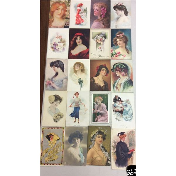 Pretty Lady Postcards Approx. 80