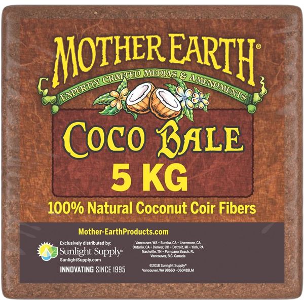 NEW MOTHER EARTH 5KG COCO BALE - 100% NATURAL