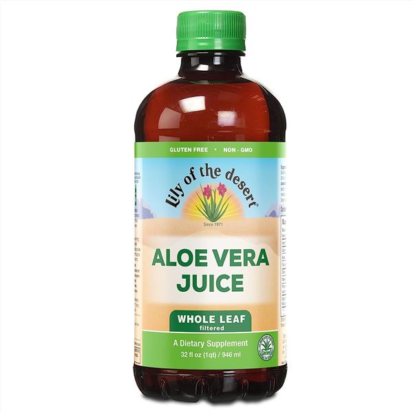 NEW LILLY OF THE DESERT ALOE VERA JUICE-WHOLE LEAF