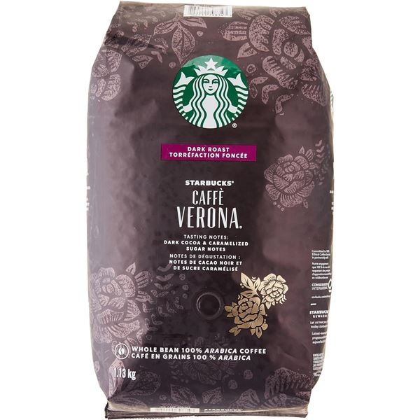 NEW 1.13KG BAG OF STARBUCKS CAFE VERONA DARK ROAST