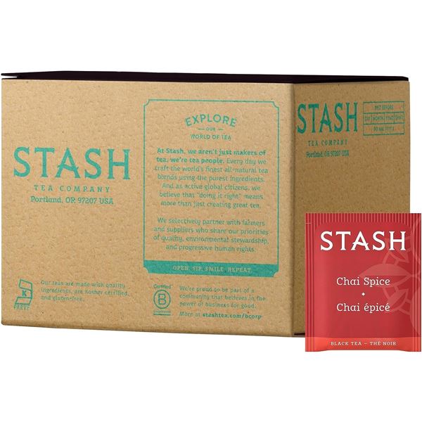 NEW CASE OF STASH TEA COMPANY CHAI SPICE TEA