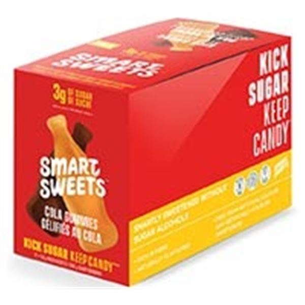 NEW CASE OF 12 BAGS WITH SMART SWEETS CANDY