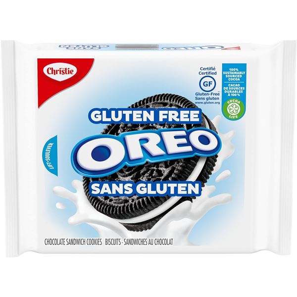 4 NEW BAGS OF GLUTEN FREE OREO COOKIES - 376G PER