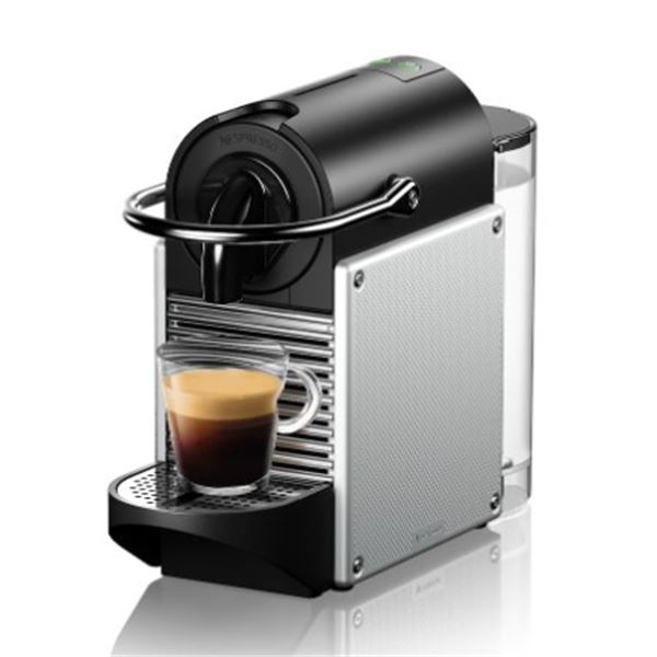 NEW NESPRESSO PIXIE ALUMINUM/SILVER ESPRESSO