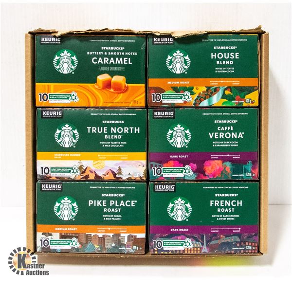 NEW STARBUCKS COFFEE VARIETY PACK - SINGLE SERVE