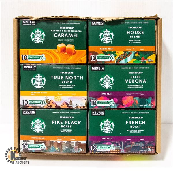 NEW STARBUCKS COFFEE VARIETY PACK - SINGLE SERVE