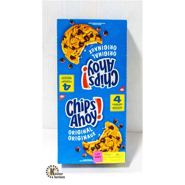 NEW BOX WITH 12 PACKS OF CHIPS AHOY ORIGINAL