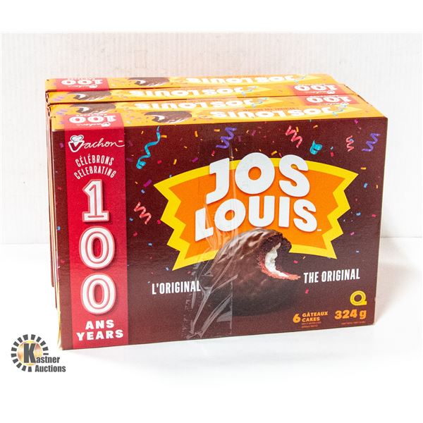 4 NEW BOXES OF JOS LOUIS - 6 CAKES PER BOX