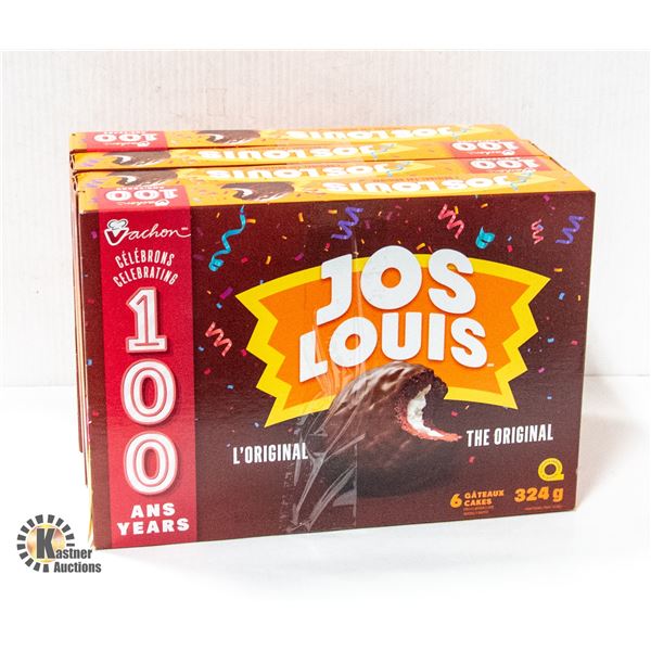 4 NEW BOXES OF JOS LOUIS - 6 CAKES PER BOX