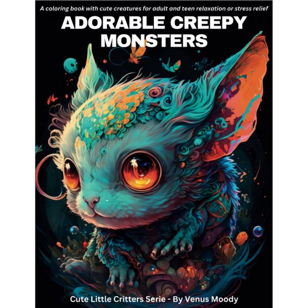 NEW ADORABLE CREEPY MONSTERS COLORING BOOK