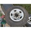 Image 2 : 4x 8 bolt rims and tires - Goodyear Wranglers LT245/75R16