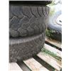 Image 5 : 4x 8 bolt rims and tires - Goodyear Wranglers LT245/75R16
