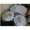 Image 2 : set of 8  12" ceiling light fixtures - 1 broken shade