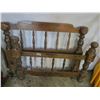 Image 1 : vintage wooden twin headboard and footboard