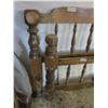 Image 2 : vintage wooden twin headboard and footboard