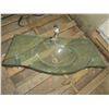 Image 1 : clear glass sink - 39.5"x22"