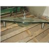 Image 3 : clear glass sink - 39.5"x22"