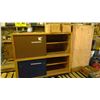Image 1 : 3 – ¾ “ plywood storage cabinets w/sliding doors (l-60”,w-30”,h-24”)