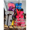 Image 1 : 6 x Youth Life Jackets - Assorted Size/Brand