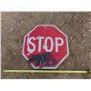 Image 1 : Stop sign w/ graffiti