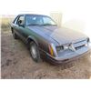 Image 10 : 1986, FORD MUSTANG LX 1FABP28A7GF268912