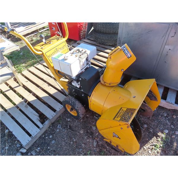 mastercraft snow blower electric start runs good
