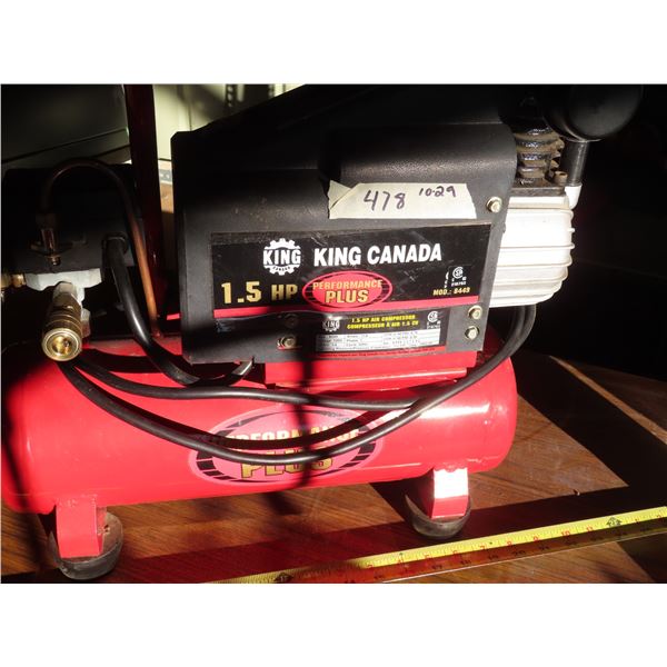 king canada 1.5 hp air compressor