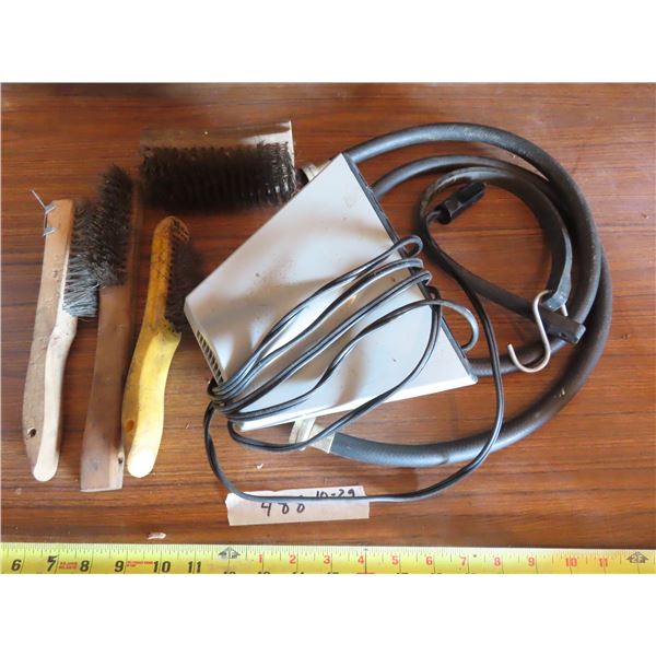wire brush set , washer hose , portable car heater