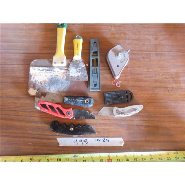 drywall tools carbide cutters putty tools level and chalk line