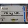 Image 2 : 7.5mm ball FMJ bullets - box of 18