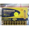 Image 2 : Dominion 38 special 158 gr. Bullets - box of 50