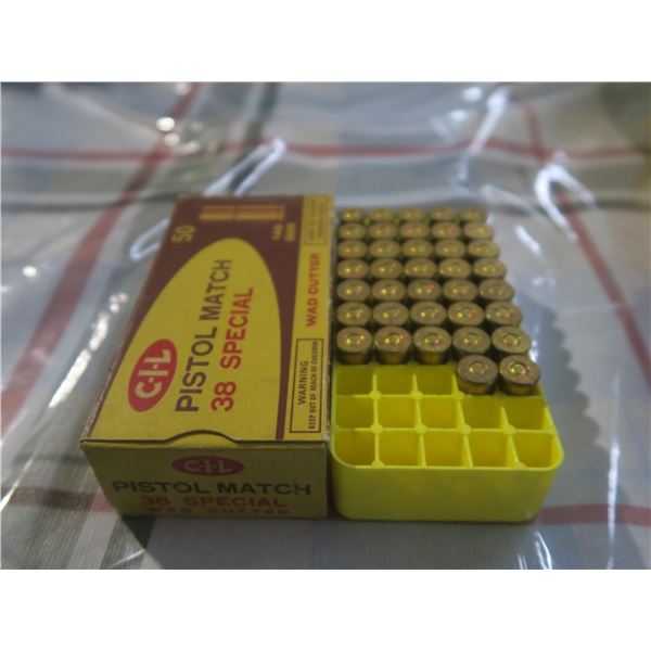CIL 38 special 148 gr. Bullets - box of 37