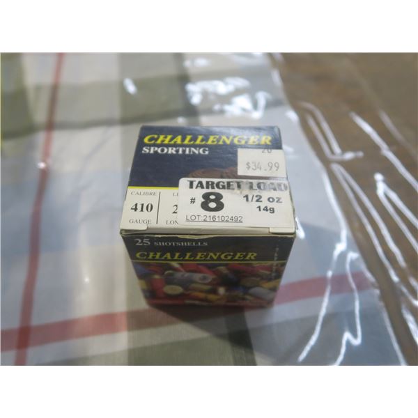 Challenger 410 2.5" 1/2oz shotgun shells - box of 25