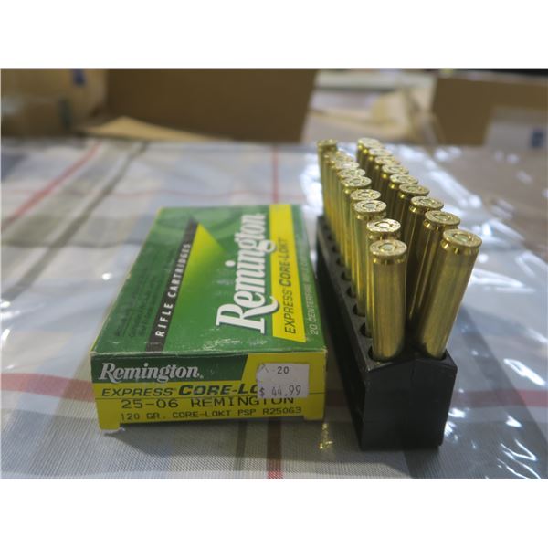 Remington 25-06 120gr. Core-lokt psp bullets - box of 20