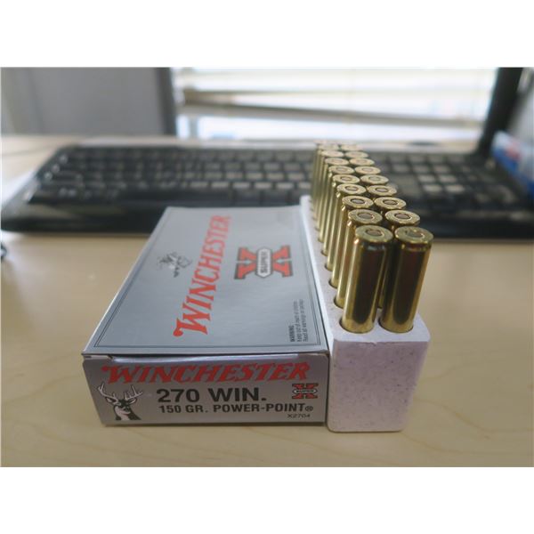 Winchester Super X 270 Win. 150 gr. Power-point bullets