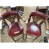 Image 2 : two antique high chair bar stools