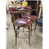Image 3 : two antique high chair bar stools