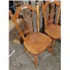 Image 4 : Set of 4 wooden kitchen chairs