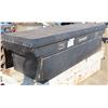 Image 4 : Truck Box - Metal Storage Unit 70"x21.5"x19" - Black - (Unlocked, no key)