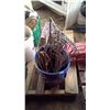 Image 1 : Bucket of  traps, snares and stretchers