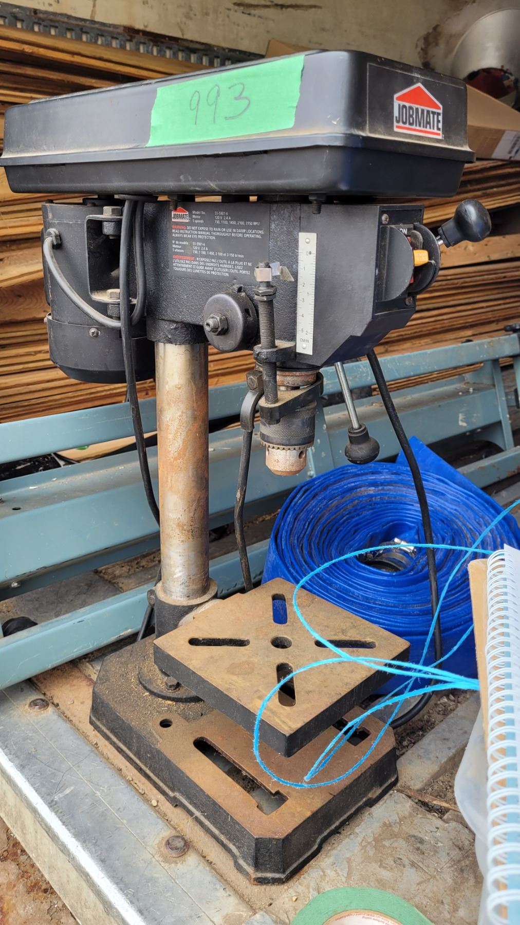 Jobmate drill press works good Schmalz Auctions