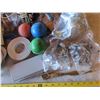 Image 4 : assorted hardware - door handles, paint tray, paint rollers, etc.